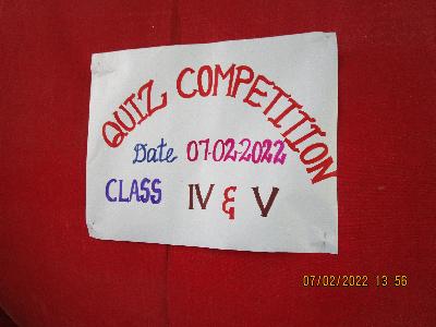 INTER HOUSE ACTIVITY (QUIZ COMPETITION 4TH AND 5TH STUDENTS)