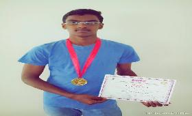 R.PREMKUMAR, IX - A , for Winning GOLD MEDAL in LONG JUMP at the National level Athletics meet, Pune. 